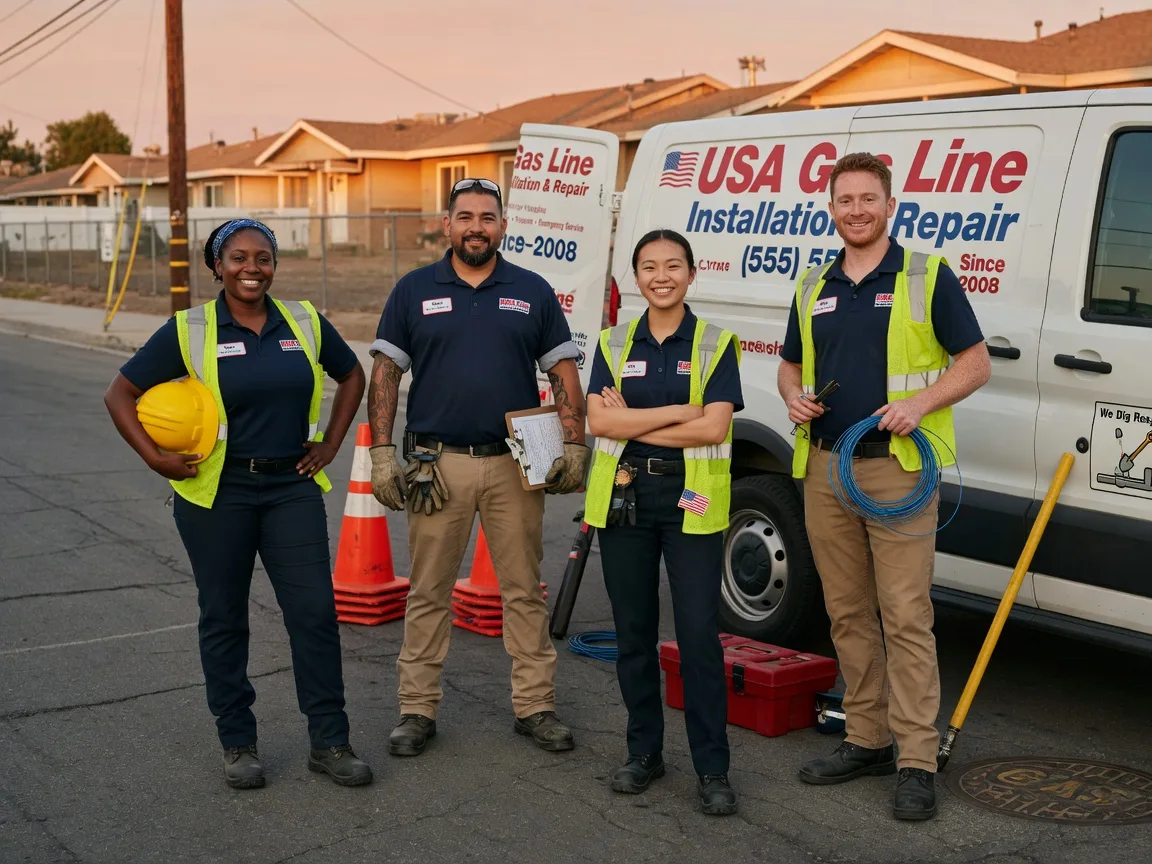Gas Line Installation company in Chambersburg, IL